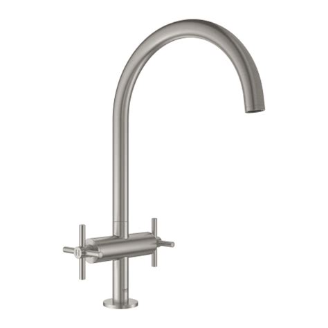 Atrio Thermostatic Bath Tub Mixer For 2 Outlets With Integrated Shut