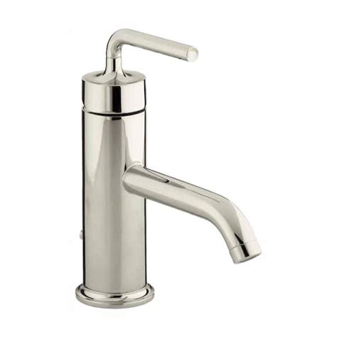 Kohler Purist Single Hole Single Handle Low Arc Bathroom Vessel Bathroom Faucet In Vibrant