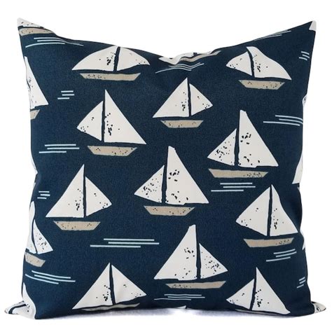 Navy Blue Sailboat Etsy