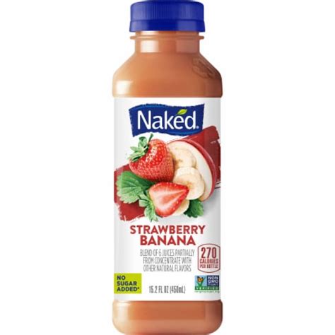 Naked Juice Strawberry Banana Flavored 100 Fruit Smoothie Blend 15 2