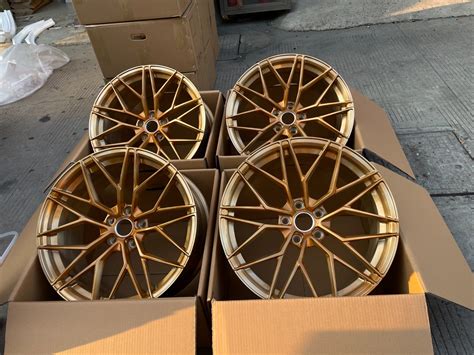 Alloy Wheels Forged 18 19 20 21 22 23 24inch Gold Chrome Duo Color