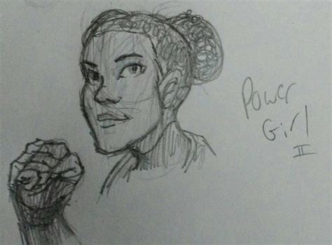 Power Girl sketch by Maddydoe on DeviantArt