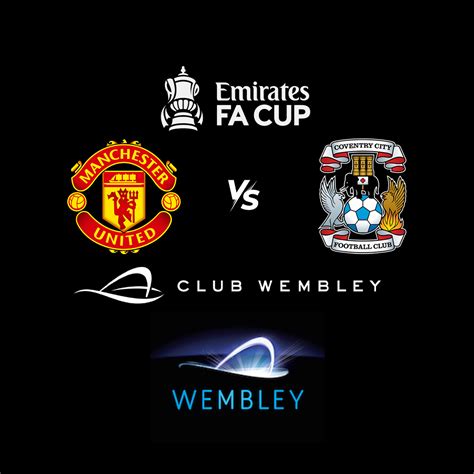 4 X Man United Vs Coventry Club Wembley Fa Cup Semi Final Rev Comps