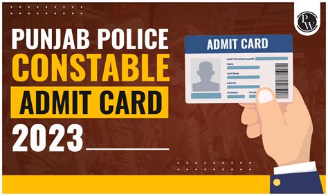 Punjab Police Constable Admit Card 2023 Out Download Hall Ticket