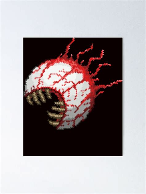 Terraria Eye Of Cthulhu Poster For Sale By Timunce Redbubble