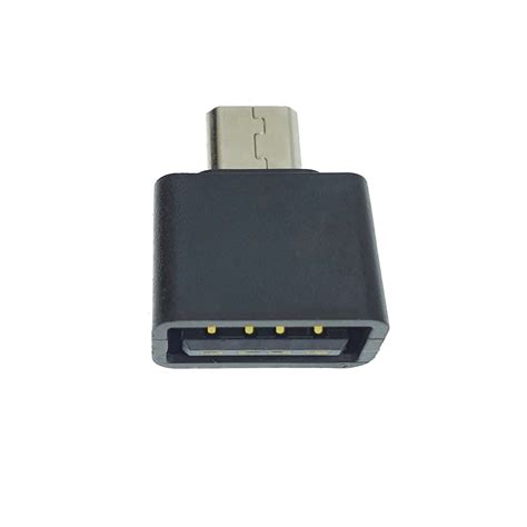 Преходник OTG USB 2.0 женски към microUSB мъжки, захранване, връзка и ...