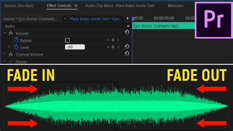 How To Fade Audio In And Out In Premiere Pro Cc Premiere