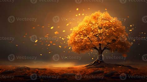 Autumn Tree With Falaling Leaves 28300635 Stock Photo At Vecteezy