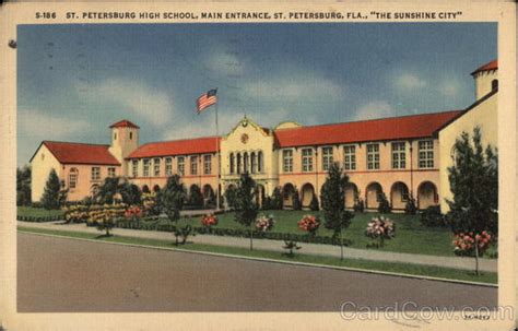 St. Petersburg High School, Main Entrance Florida