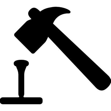 Hammer And Nail Icon