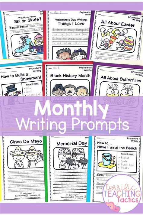 Monthly Writing Prompts Artofit