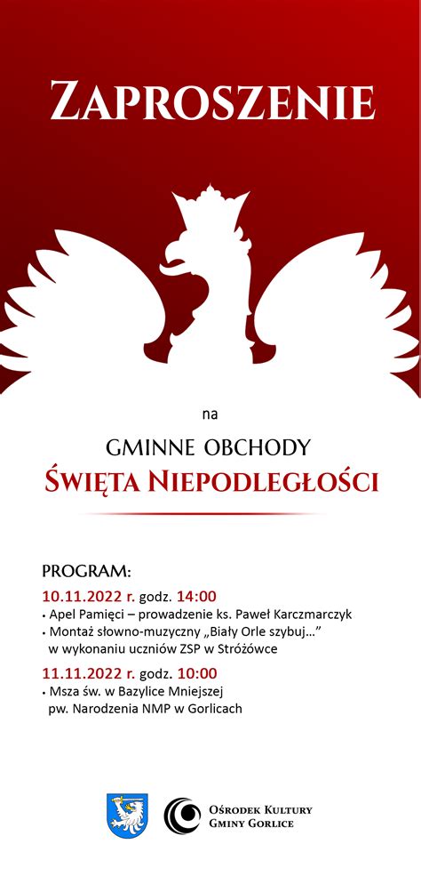 11 listopada w Gminie Gorlice Ośrodek Kultury Gminy Gorlice