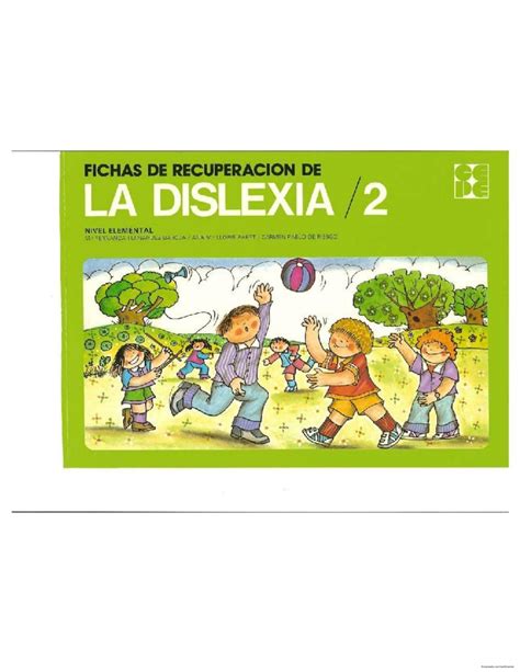 Fichas de Recuperación de Dislexia 2 CEPE Familia escuela comunidad