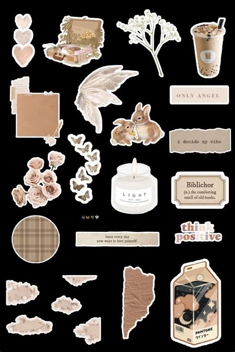 A Bunch Of Stickers That Are On Top Of A Black Surface With Flowers And