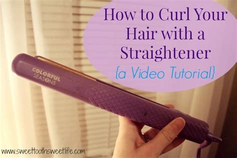 How To Curl Your Hair With A Straightener Video Tutorial