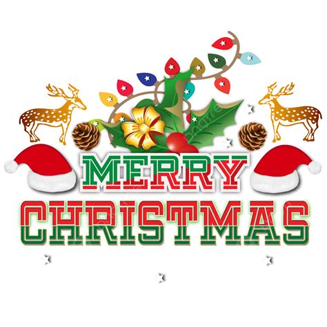 Merry Christmas Typography Vector Art Png Merry Christmas Typography