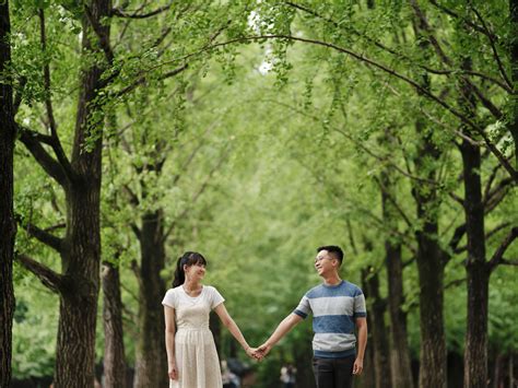 Nami Island Proposal Photo Summer Rain 2 Seoul Photographer