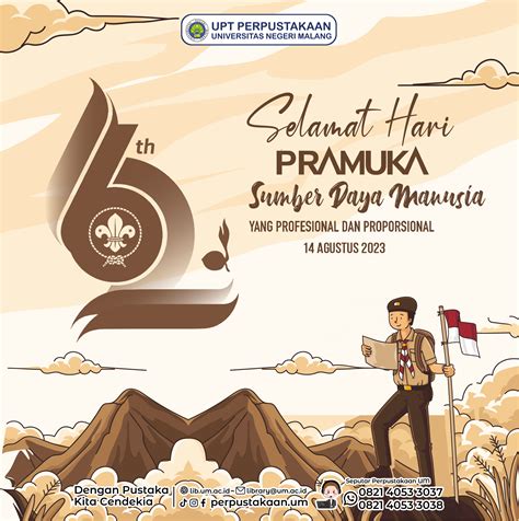 Selamat Hari Pramuka 2023 Upt Perpustakaan Um