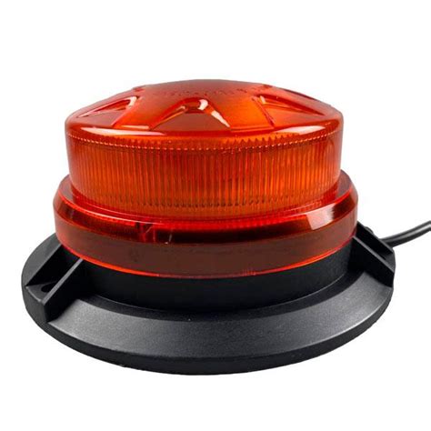 LED Маячок проблесковый 12В/24В оранжевый светодиодный на магните ...