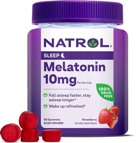 Amazon Natrol Melatonin Gummies Sleep Support For Adults Mg