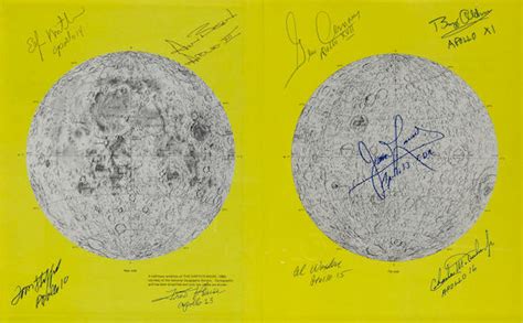 Bonhams Apollo Photo Views From Lunar Orbit Signed By One Of Each