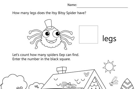 Itsy Bitsy Spider Math 1 Mother Goose Club