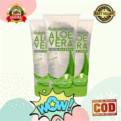 Jual Natura Aloe Vera Shooting Gel 120ml Terbuat Dari Lidah Buaya