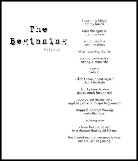 The Beginning Kinkpoet Ptsd Poetry Emotions