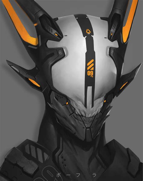 ArtStation - Evil Head, Arif Restu | Robot concept art, Helmet concept ...