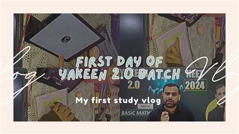 My First Day Of Yakeen Batch Study Vlog Neetaspirants