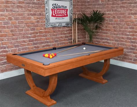 Signature Huntsman Pool Dining Table Oak Finish 7ft Warehouse