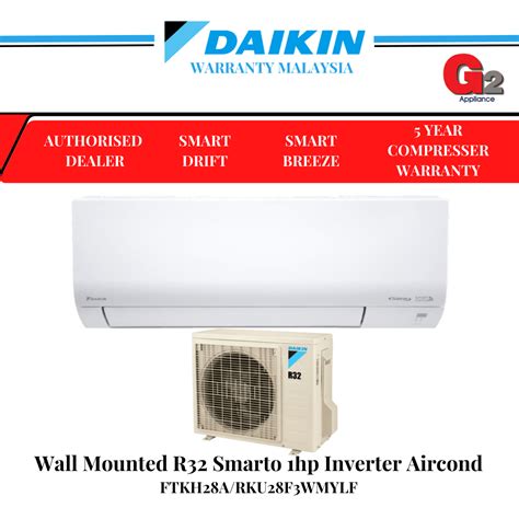 Daikin 1 0hp Wall Wireless R32 Smarto Premium Inverter A Series [5