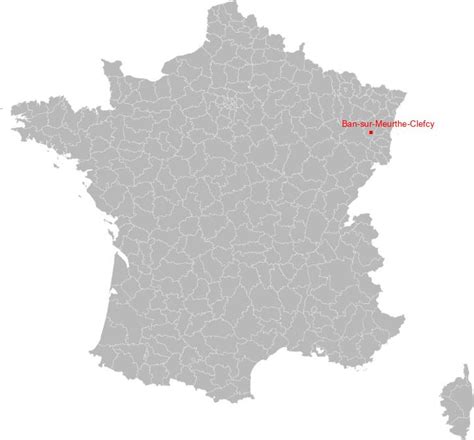 CARTE DE BAN SUR MEURTHE CLEFCY Situation géographique et population