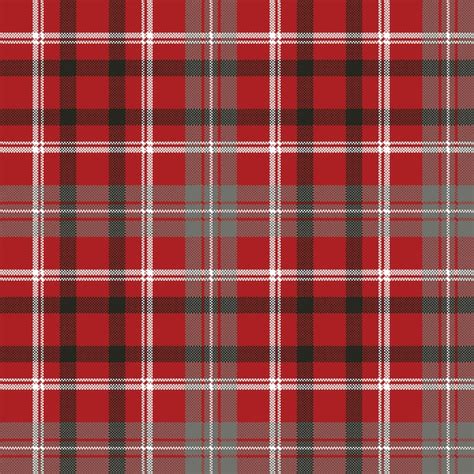 Premium Vector Red Pixel Plaid Seamless Pattern