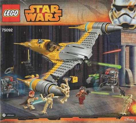 75092 LEGO Star Wars Bauanleitung Naboo Starfighter Klickbricks