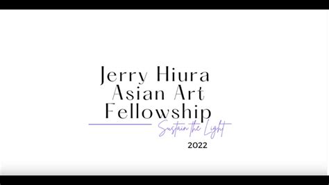 Dr Jerry Hiura Asian Artists Fellows At Chopsticks Alley Art Youtube