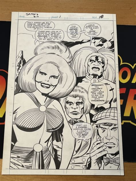 Jack Kirby Mike Royer Satan S Six Splash Page In David W S New