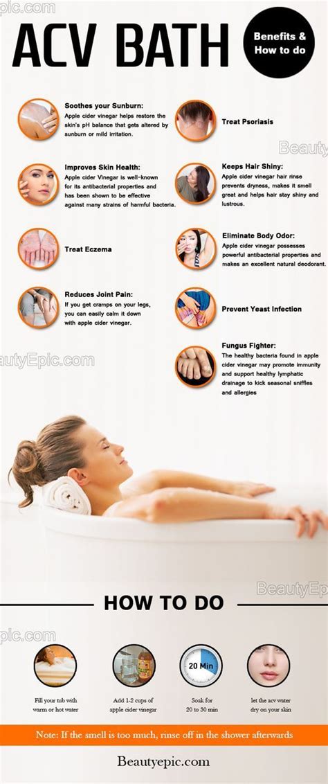 Apple Cider Vinegar Bath Benefits And How To Do Apple Cider Benefits Apple Cider Vinegar