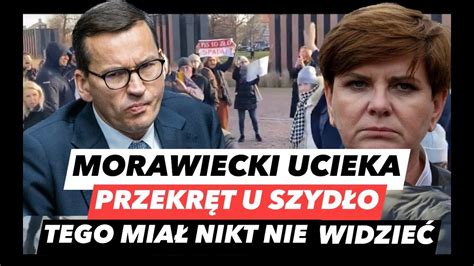 PRZYWITANIE MORAWIECKIEGO POGONILI GO SZYDŁO ZŁAPANA NA GORĄCYM