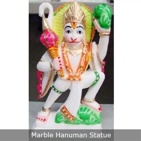 Durable Marble White Hanuman Statue At Best Price In Agra Pashan Kala