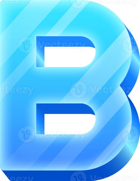 Ice Alphabet Letter B Png