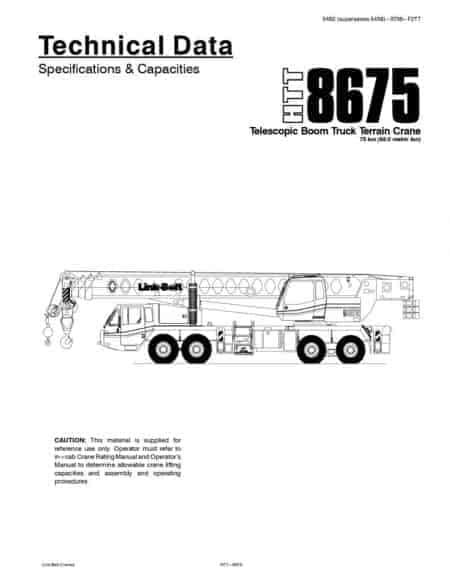 Link Belt Htt 8675 Crane Load Chart Cranepedia