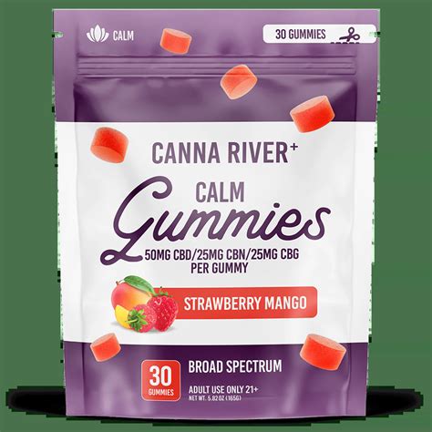 Canna River Calm Gummies Cbd Mg Cbn Mg Cbg Mg