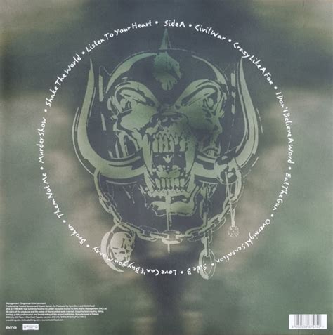 Motorhead Overnight Sensation 25th Anniversary Color Vinyl Get Hip Recordings