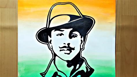 Bhagat Singh Drawing Easy Step By Step Shahid Divas 2020 YouTube