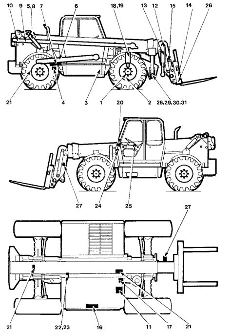 TH62 TH63 TH82 TH83 TELEHANDLERS HYDRAULIC SYSTEM Schematic Caterpillar