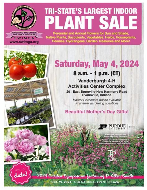 Plant Sale Hosted By Southwestern Indiana Master Gardener Association