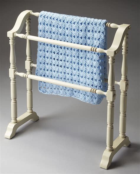 Masterpiece Lillian Cottage White Blanket Rack From Butler 5020222