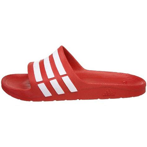 Adidas Duramo Slide Sandal In Red Lyst