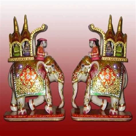 Enamel Work Decorative Elephant Pair At Rs Jalupura Jaipur